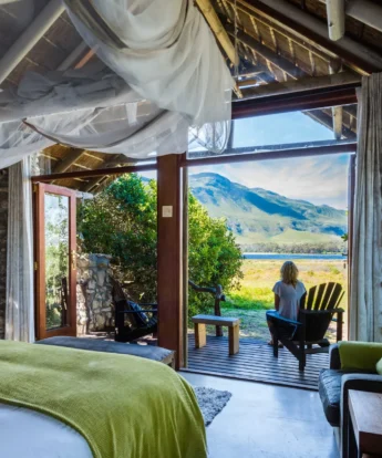 Mosaic Private Sanctuary Lagoon Lodge bedroom view