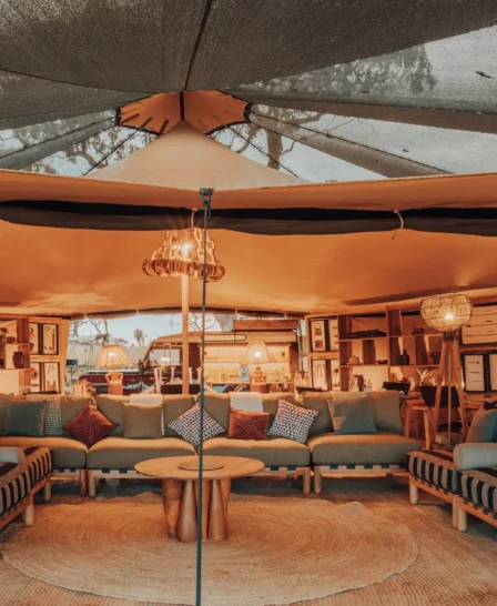 main mess tent, wayo serengeti green camp, tanzania