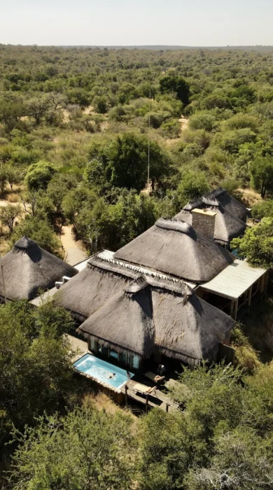 drone view, jabulani, kruger national park, south africa