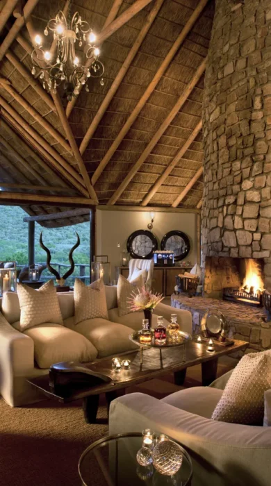 Kwandwe Great Fish River Lodge lounge int