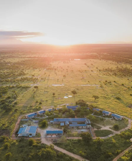 aerial view, walkers plains camp, timbavati reserve, south africa