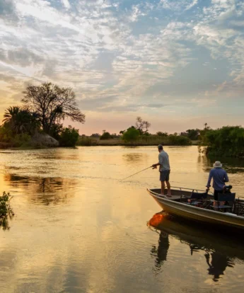 Fishing, Nxamaseri Island Lodge, Okavango Delta, Botswana