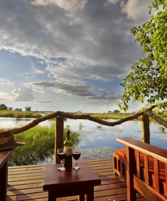Patio, Lagoon Camp, Kwando Reserve, Botswana