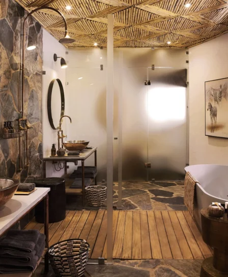 Lodge bathroom