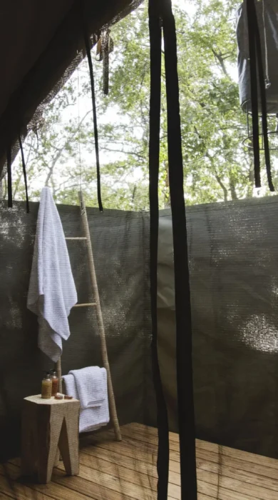 shower, simbavati trails camp, timbavati, south africa