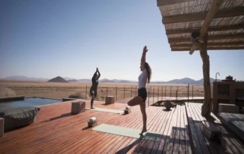 morning yoga, Zannier Hotels Sonop, Hardap, Namib desert, Namibia