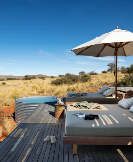 Pool, Loapi Tented Camp, Tswalu Kalahari, South Africa