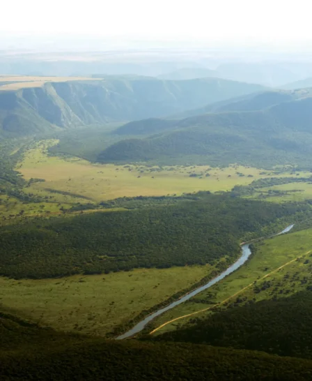 aerial view of the eastern cape, south africa safaris