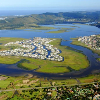 garden route aerial view, south africa safaris